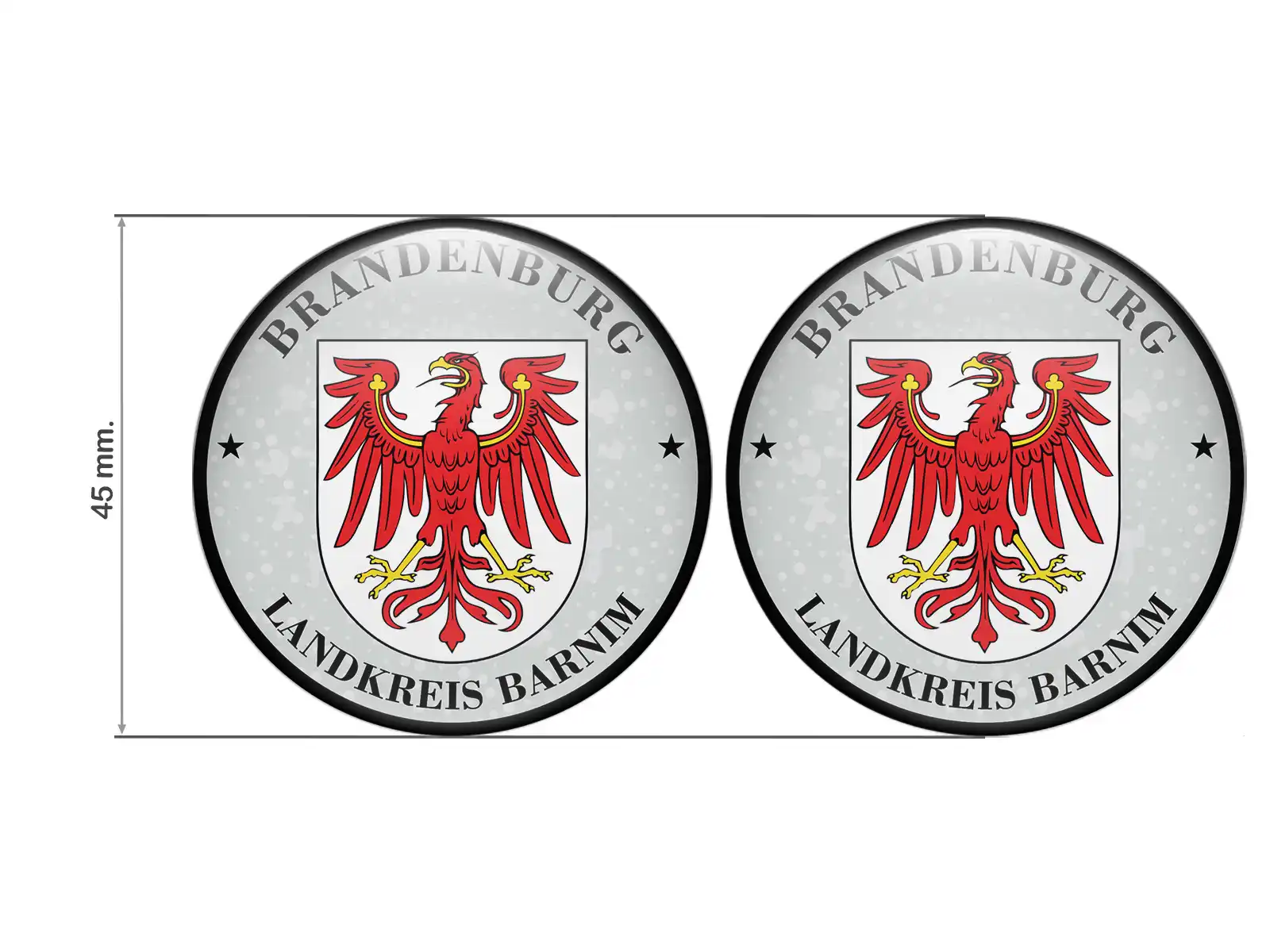 Klebemarke TÜV Landkreis Barnim Nummernschild plakette